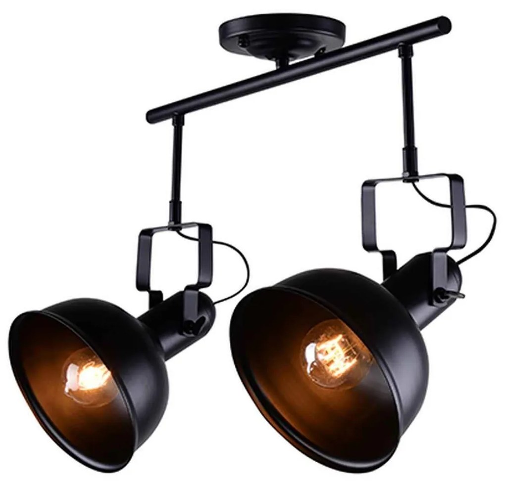 Δίφωτο Φωτιστικό EG167072CB Black Metal