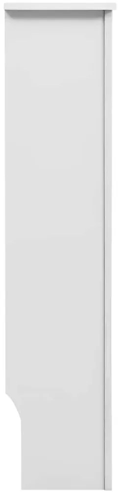 vidaXL Κάλυμμα Καλοριφέρ Λευκό 152 x 19 x 81,5 εκ. από MDF