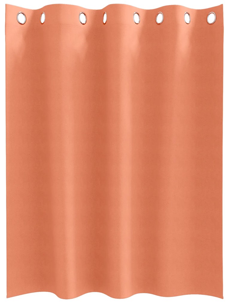 vidaXL Κουρτίνες με κουρτίνες 2 pcs Τερακότα 140 x 140 cm Πολυεστέρας