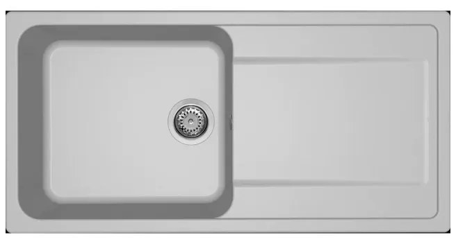 Νεροχύτης κουζίνας LIFE 480 Aluminium 79 ELLECI 100x50cm
