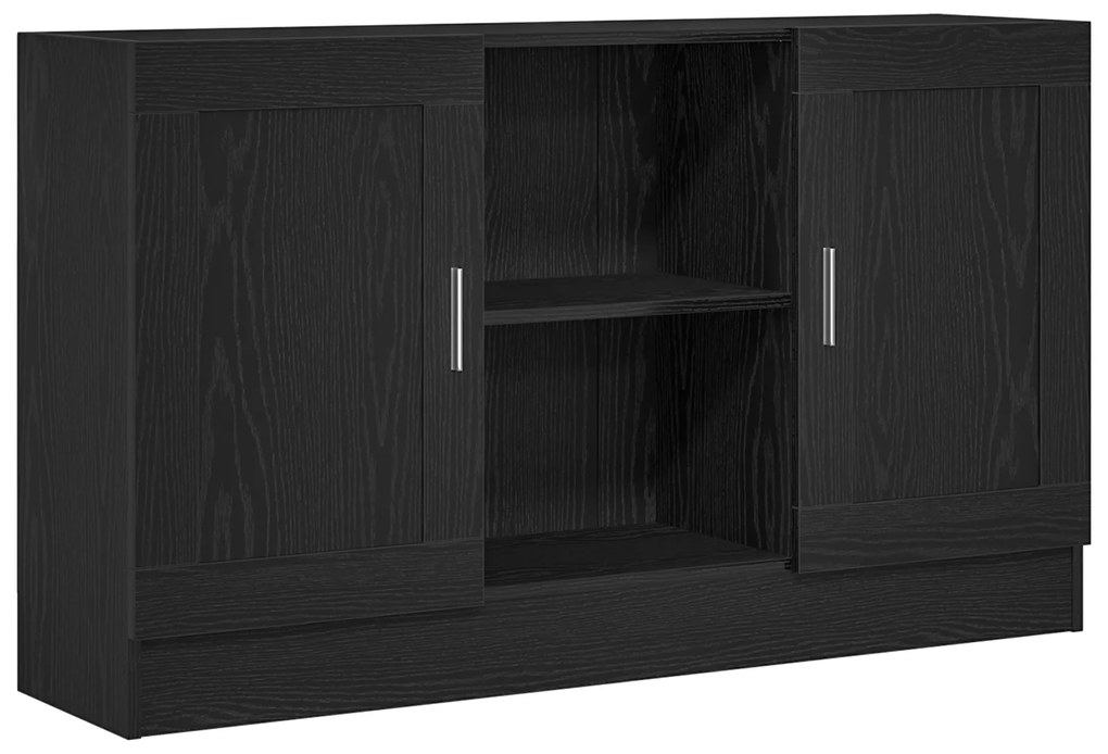 vidaXL Μαύρος Ξύλινος Μπουφές 120x30,5x70 εκ. Επεξεργασμένο Ξύλο