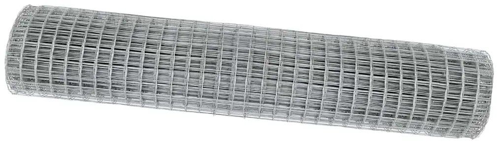 vidaXL Φράχτης Εuro Ασημί 1.6 x 10 m Χάλυβας με θερμή επιμετάλλωση