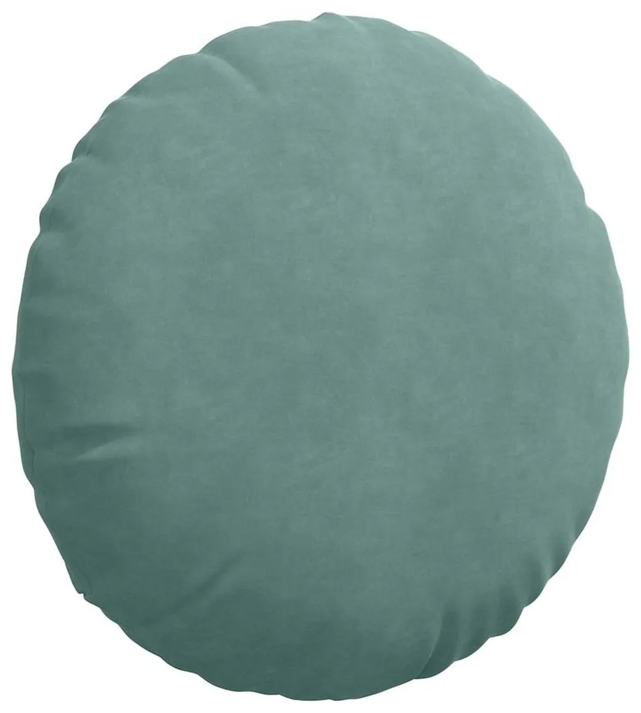 vidaXL Μαξιλάρια καθισμάτων 2 pcs Θαλασσί Ø 40 x 13 εκ. Βελούδο