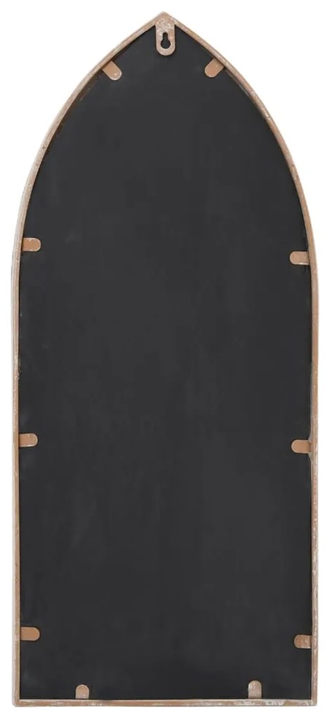 vidaXL Καθρέφτης Κήπου για Εξ. Χώρους Λευκό της Άμμου 70x30 εκ. Σίδερο