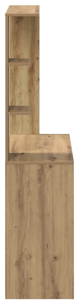 vidaXL Γραφείο γραφής από δρυ artisan Δρυ artisan Επεξεργασμένο ξύλο
