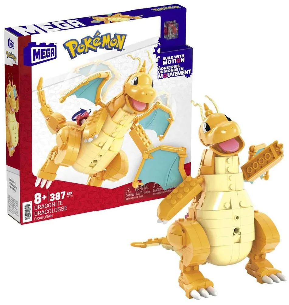 Τουβλάκια Μεγάλη Φιγούρα Dragonite Με Κίνηση Mega Pokémon HKT25 Yellow Mattel