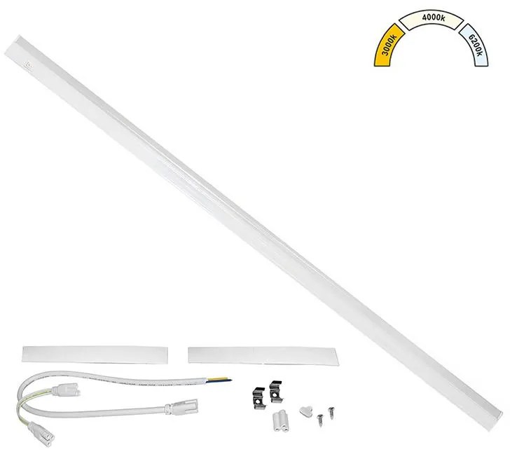Adeleq Φωτιστικό Κουζίνας LED T5 90cm 15W CCT Λευκό 3-91562