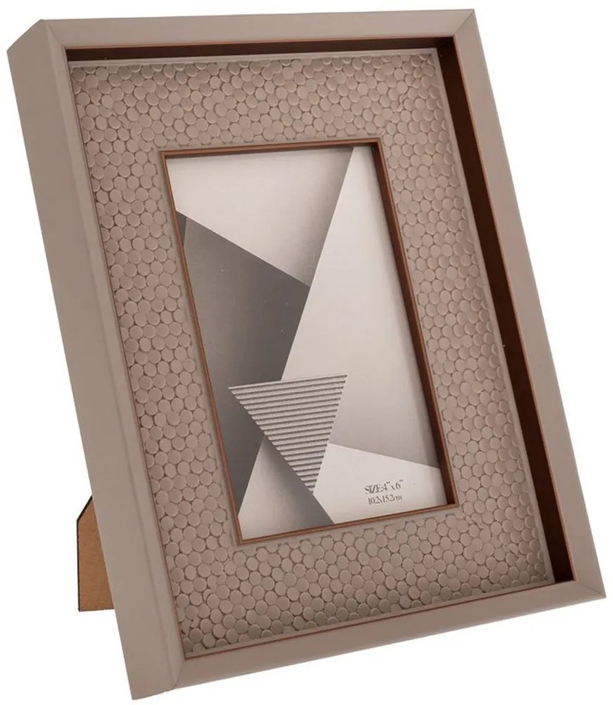 Κορνίζα 88866 10x15cm Brown-Grey Πλαστικό