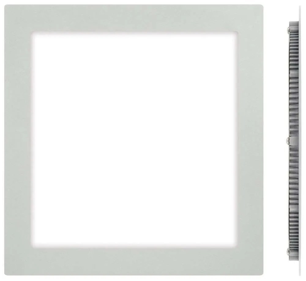 Panel Led Χωνευτό VK/04018/G/C 24x24x1,5cm Led 1920Lm 24w 4000K Grey VKLed Square