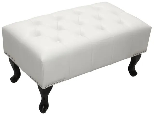 ΤΑΜΠΟΥΡΕ ΥΠΟΠΟΔΙΟ T.CHESTERFIELD EMMA HM226.02 PU ΛΕΥΚΟ-ΜΑΥΡΑ ΠΟΔΙΑ 80x44x39Yεκ.