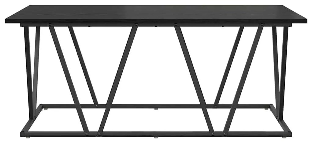 vidaXL Τραπέζι Καφέ Μαύρο Δρυς 100x50x40 εκ. Φτιαγμένο από ξύλο και μέταλλο