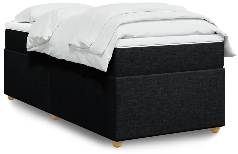 ΚΡΕΒΑΤΙ BOXSPRING ΜΕ ΣΤΡΩΜΑ ΜΑΥΡΟ 90X190 ΕΚ.ΥΦΑΣΜΑΤΙΝΟ 3285340