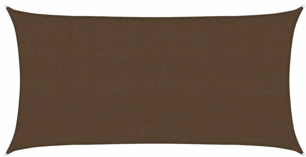vidaXL Πανί Σκίασης Καφέ 2,5 x 5 μ. από HDPE 160 γρ./μ²