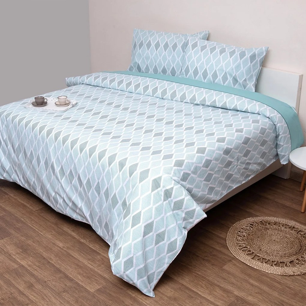 Παπλωματοθήκη Μονή (Σετ 160x240) Viopros Fresh Λάρα