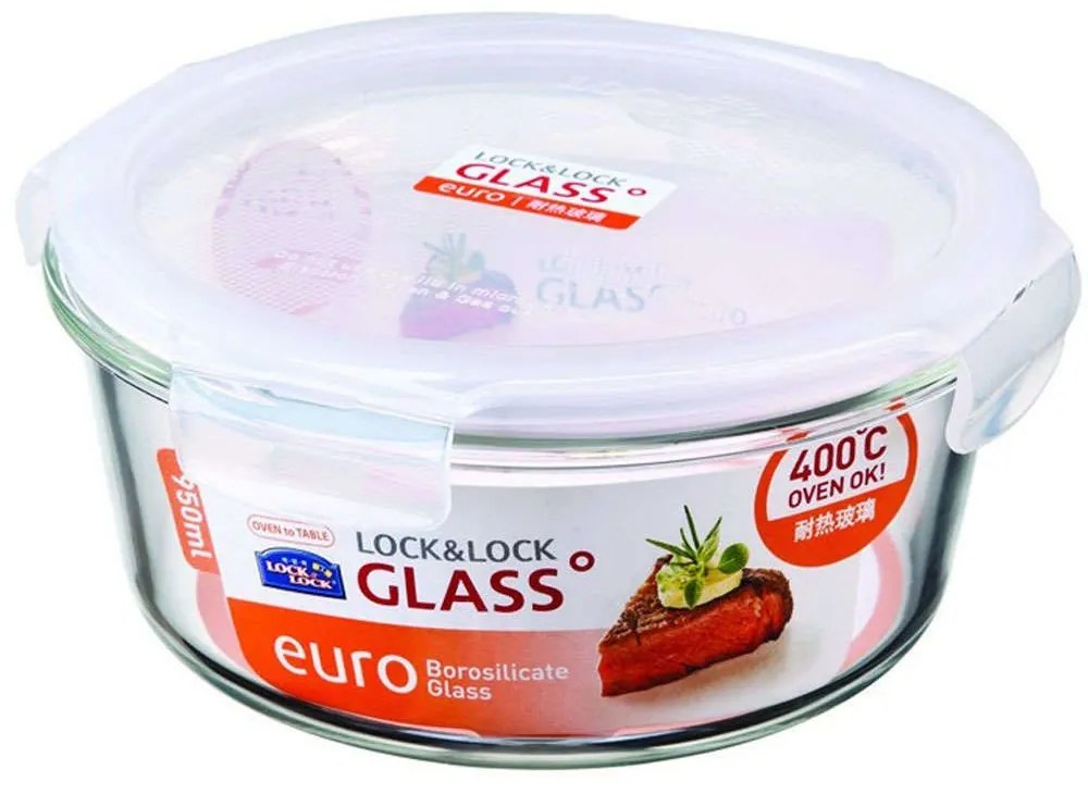 Δοχείο Φαγητού LLG861 18x8,5cm 950ml Clear Lock &amp; Lock Γυαλί