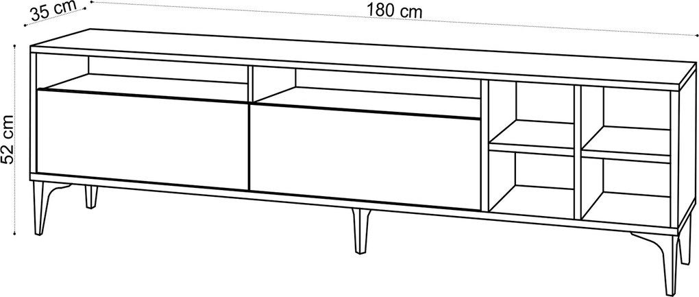 TV Stand Eva Oak