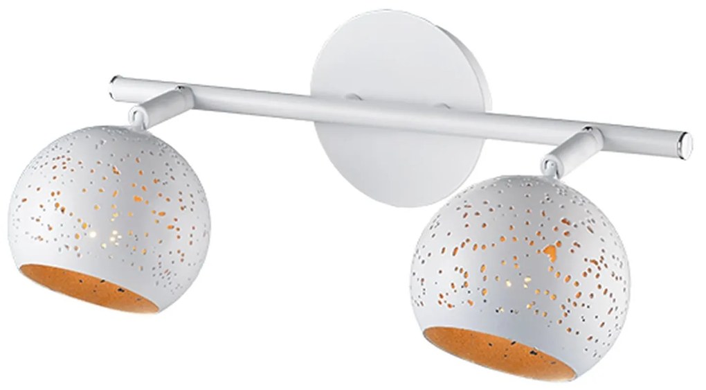 Δίφωτο Φωτιστικό Σποτ GN762CWB White Metal