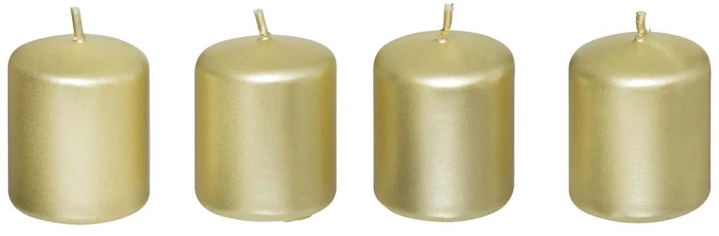 Κεριά (Σετ 4τμχ) A-S Satin Gold 199238