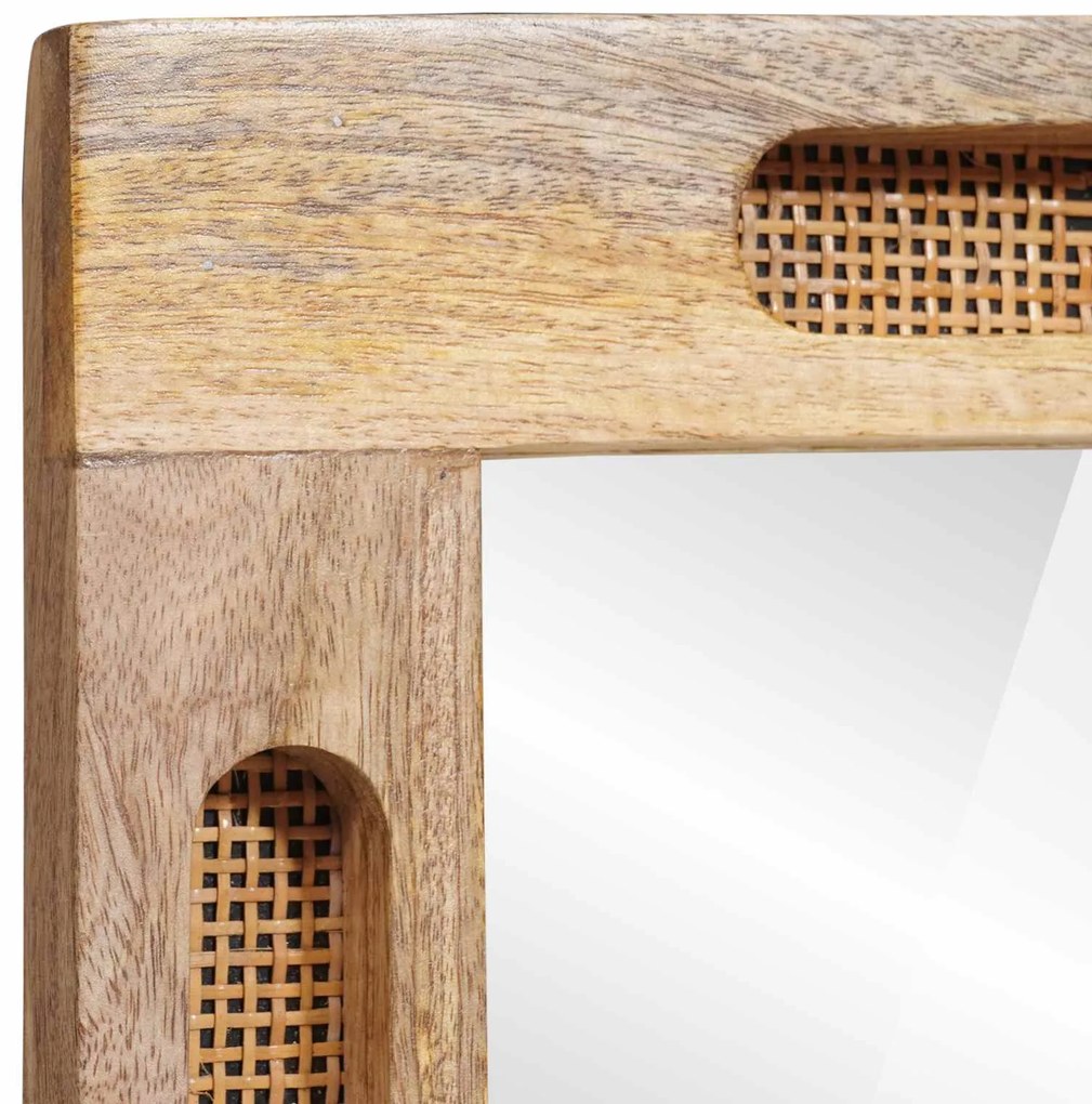 vidaXL Σετ Μπάνιου με αποθήκευση 2 pcs Καφέ Στερεό ξύλο μάνγκο