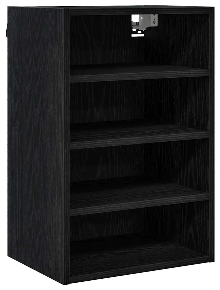 vidaXL Κρεμαστό ντουλάπι με ράφι Μαύρη δρυς 40 x 29,5 x 60 εκ.