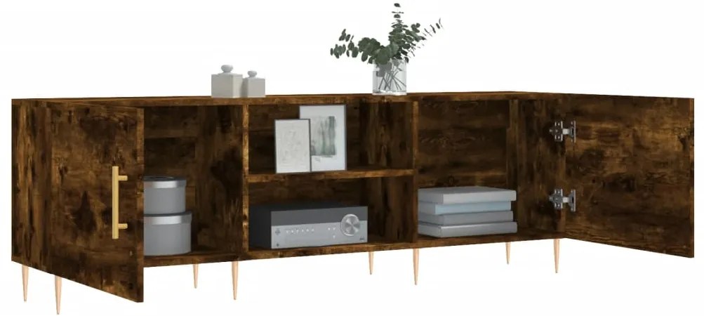 vidaXL Έπιπλο Τηλεόρασης Καπνιστή Δρυς 150x30x50 εκ. Επεξ. Ξύλο