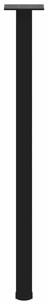 vidaXL Πόδια Κονσόλας 4 τεμ. Μαύρα 72-74 εκ. Ατσάλι