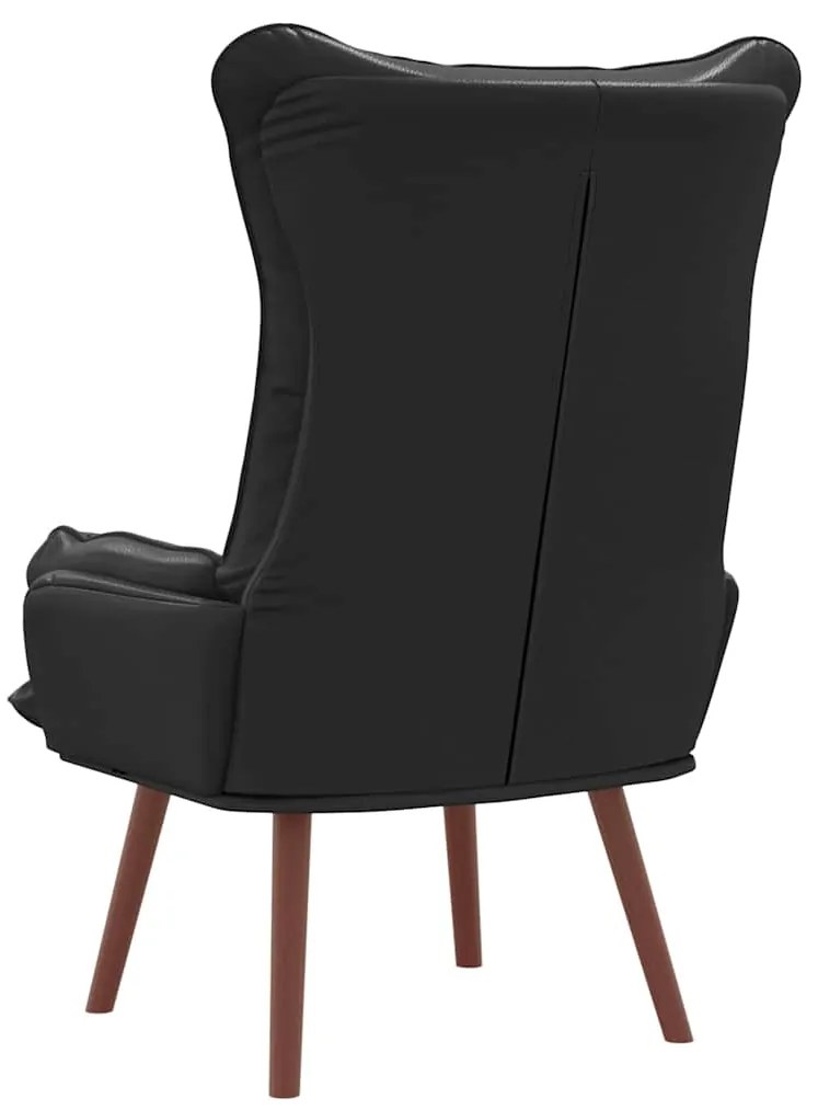 vidaXL Χαλαρωτική Πολυθρόνα Μαύρο 69 x 74 x 93 εκ. Τεχνητό δέρμα