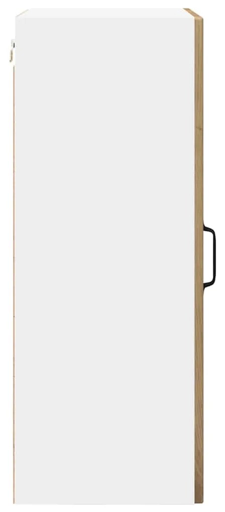 vidaXL Κρεμαστό ντουλάπι κουζίνας με ράφι Artisan Oak 50 x 31 x 80 εκ.