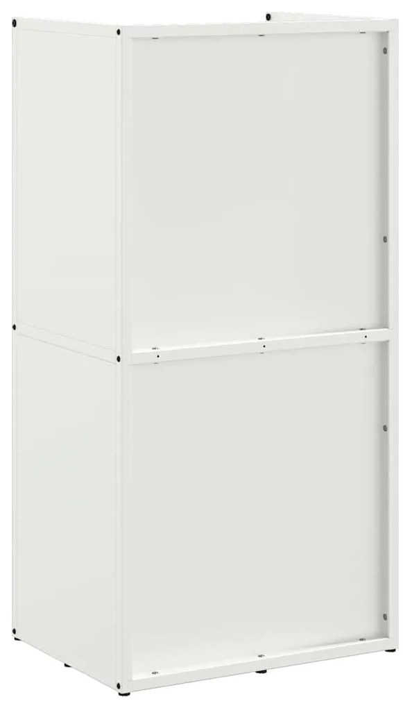 vidaXL Ράφι Καυσόξυλων Λευκό 40x30x80 εκ. Χάλυβας ψυχρής έλασης