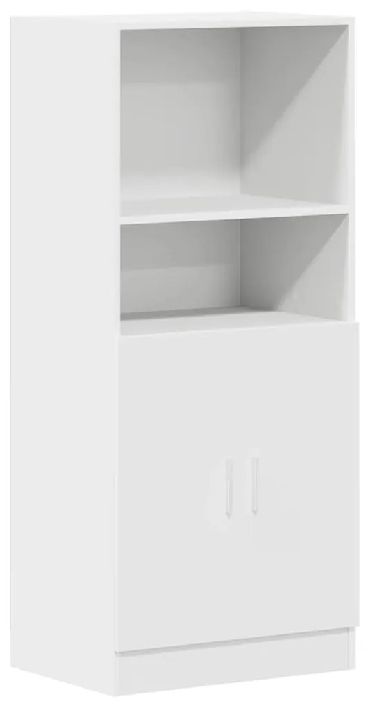 vidaXL Στήλη Κουζίνας Λευκή 57x41,5x131,5 εκ. από Επεξεργασμένο Ξύλο