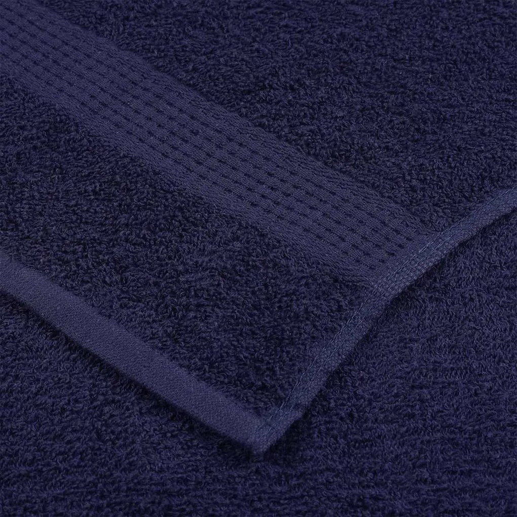 vidaXL Πετσέτες 4 τεμάχια Ναυτικό Μπλε 100x200 cm 360 gsm 100% βαμβάκι