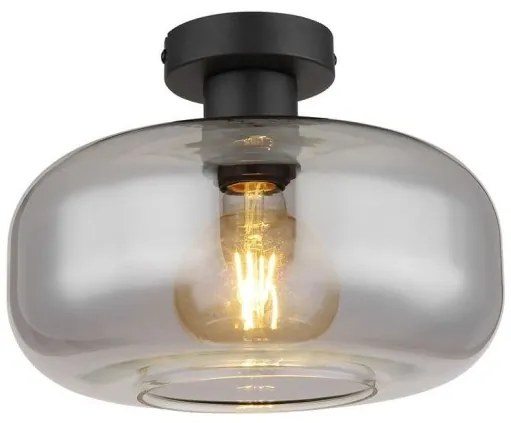 Πλαφονιέρα Φωτιστικό Οροφής Ε27 Φ28 Giuseppe Globo Lighting-15566D-Φιμέ/Smoke 15566D