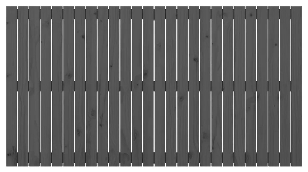 vidaXL Κεφαλάρι Τοίχου Γκρι 166x3x90 εκ. από Μασίφ Ξύλο Πεύκου