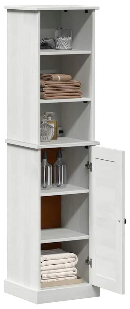 vidaXL Σετ Επίπλων Μπάνιου VIGO 2 pcs Καφέ και Λευκό 37 x 34 x 150 εκ