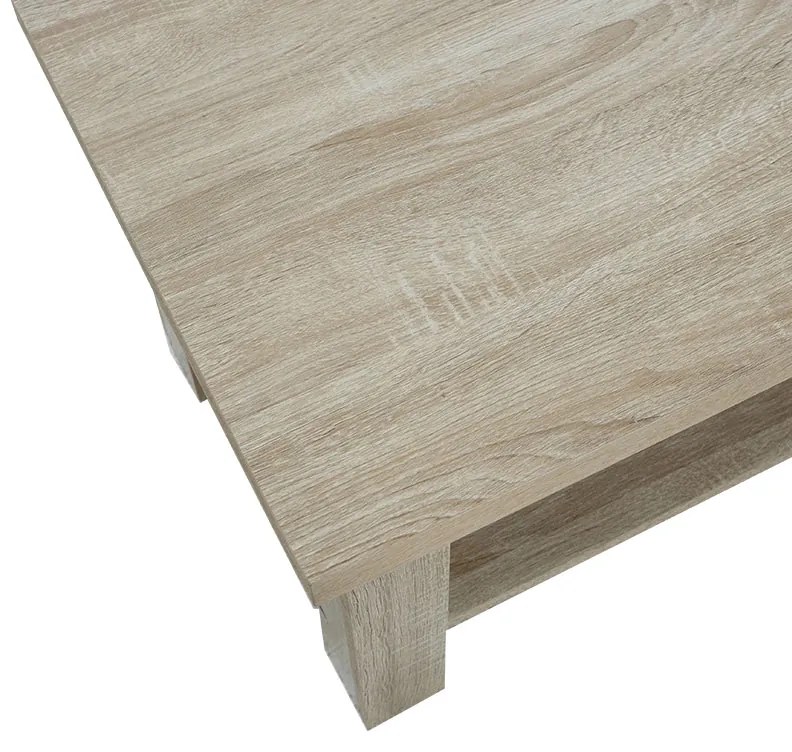 Τραπέζι σαλονιού RIANO pakoworld χρώμα sonoma 89,5x49,5x42,5εκ - Μελαμίνη - 049-000024