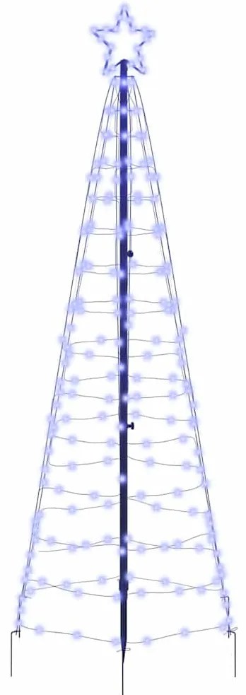 vidaXL LED Χριστουγεννιάτικο Δέντρο με 390 LED Μπλε 250 cm Σίδερο