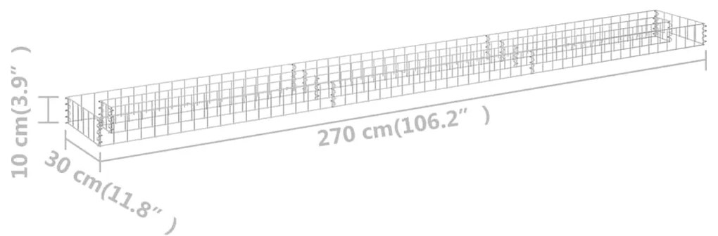 ΣΥΡΜΑΤΟΚΙΒΩΤΙΟ-ΓΛΑΣΤΡΑ ΥΠΕΡΥΨΩΜΕΝΗ 270X30X10 ΕΚ. ΓΑΛΒ. ΧΑΛΥΒΑΣ 145636