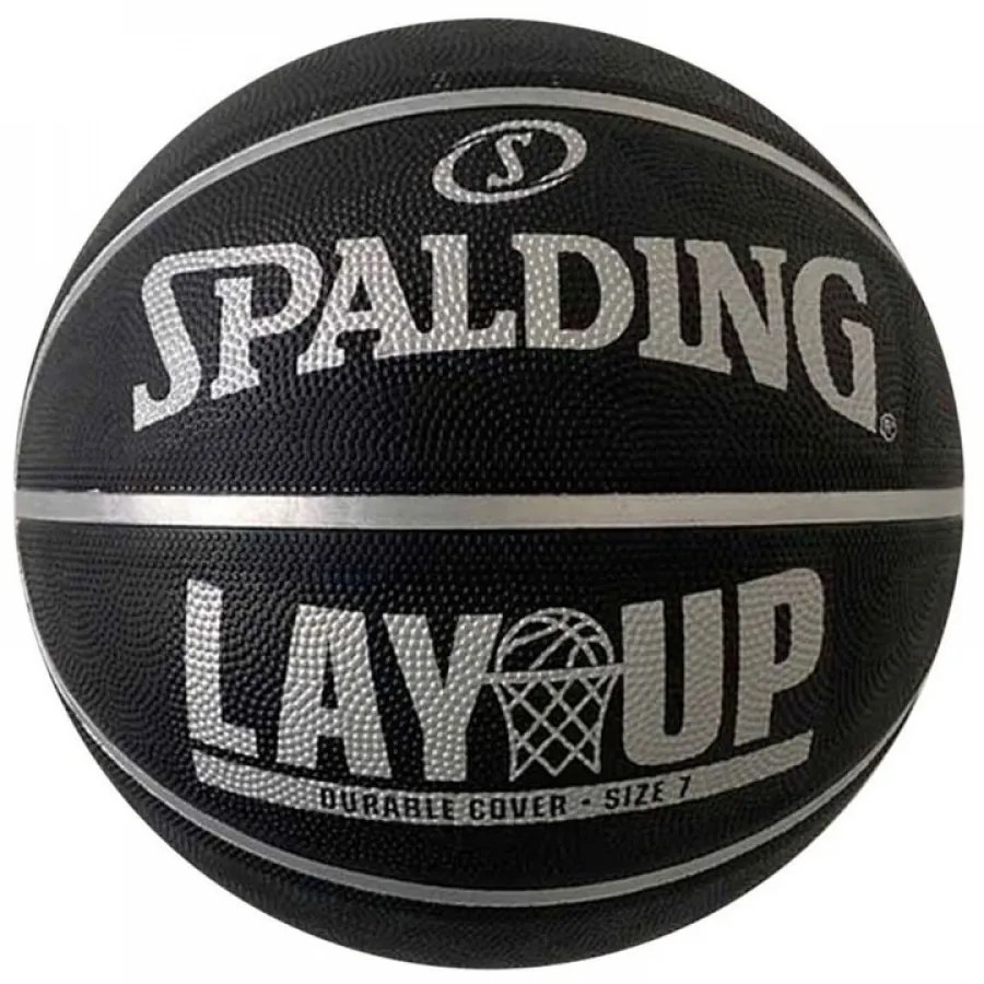 Μπάλα Μπάσκετ Outdoor Spalding Lay Up Black/Grey Νο 7 84-748Z1