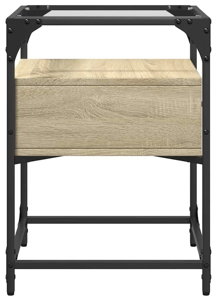 vidaXL Κομοδίνο Sonoma Δρυς 40x40x55 εκ. από Επεξεργασμένο Ξύλο