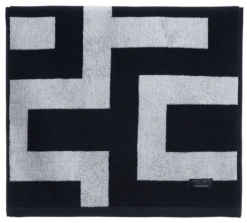 Πετσέτα Thireon Grey-Black Nef-Nef Homeware Σώματος 70x140cm 100% Βαμβάκι