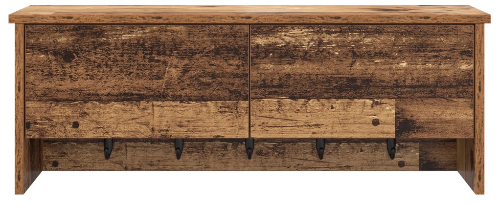 vidaXL Τοίχου Κρεμάστρα Παλαιό ξύλο 80 x 20 x 30 cm Επεξεργασμένο ξύλο