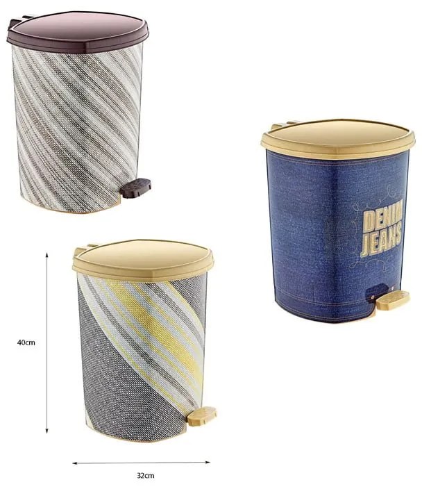 Κάδος σκουπιδιών με πεντάλ 40cm D009 X160- Trash can - bin