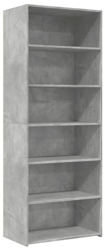 vidaXL Ντουλάπι Γκρι Σκυροδέματος 70x41x185 εκ. Επεξεργασμένο Ξύλο
