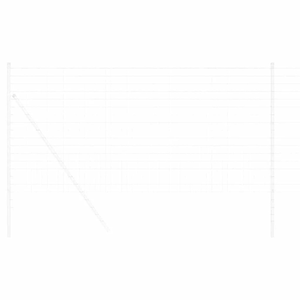 vidaXL Φράχτης Εuro Ασημί 1.4 x 10 m Χάλυβας με θερμή επιμετάλλωση