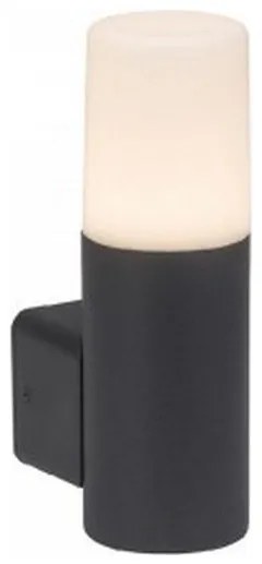 Φωτιστικό Τοίχου Αδιάβροχο Αλουμινίου Μαύρο Στρογγυλό με Ντουί GU10 121x80x250mm IP54 7566 VTAC-7566-Μαύρο 7566