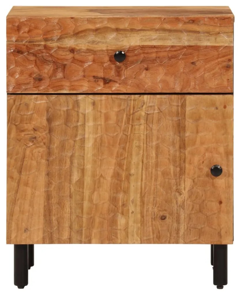 vidaXL Κομοδίνο 50 x 33 x 60 εκ. από Μασίφ Ξύλο Ακακίας