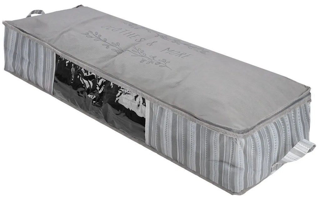 ESTIA ΘΗΚΗ ΑΠΟΘΗΚΕΥΣΗΣ NON WOVEN ΥΦΑΣΜΑΤΙΝΗ 100x50x20cm ΜΕ ΠΑΡΑΘΥΡΟ IVORY