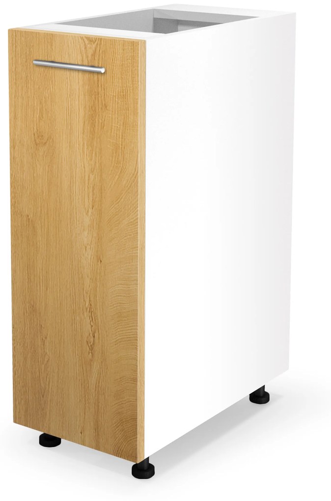 VENTO D-30/82 lower cabinet, color: white / honey oak DIOMMI V-UA-VENTO-D-30/82-D.MIODOWY