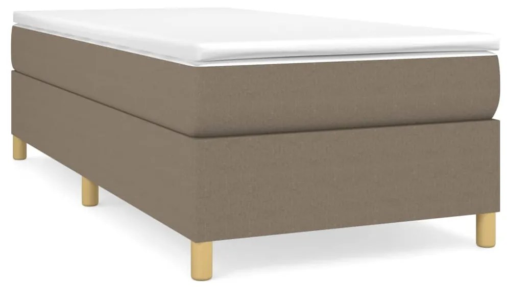 ΚΡΕΒΑΤΙ BOXSPRING ΜΕ ΣΤΡΩΜΑ TAUPE 100 X 200 ΕΚ. ΥΦΑΣΜΑΤΙΝΟ 3144502