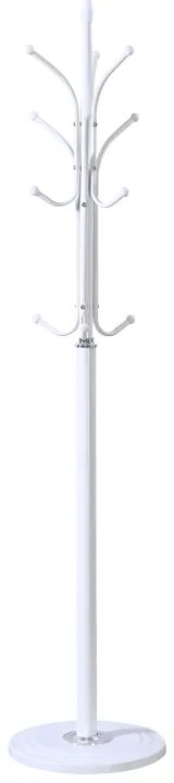 Καλόγερος Keleste pakoworld μέταλλο σε λευκή απόχρωση Φ37x175εκ